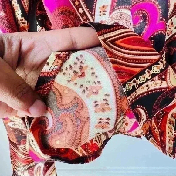 COPY - TAILOR B. MOSS SILKY PINK MAUVE BLOUSE SIZE LARGE - Picture 4 of 12